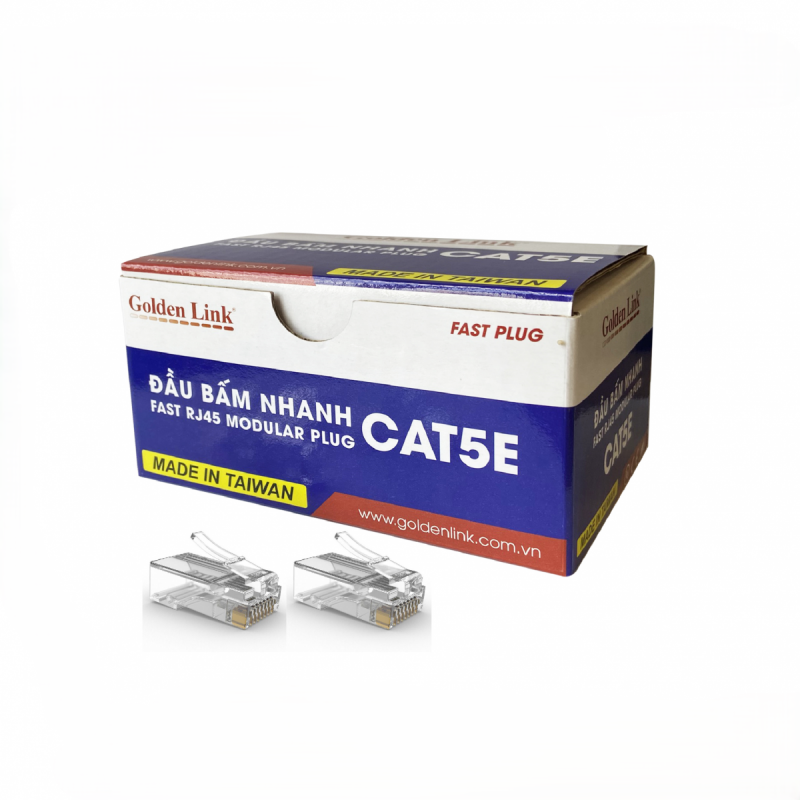 Đầu bấm mạng nhanh RJ45 CAT5 Golden Link GL-20055E